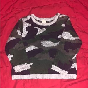 Baby boy camouflage sweater